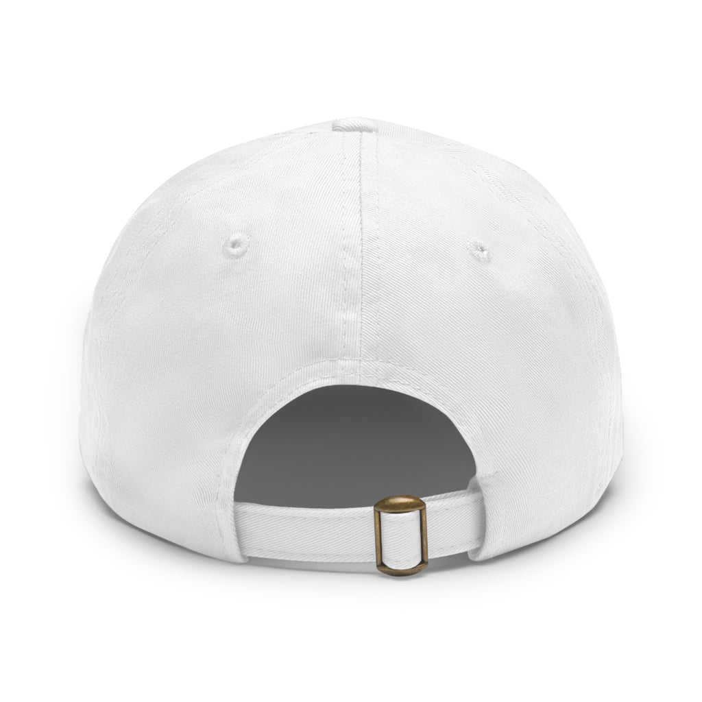 Quaint hat with leather patch