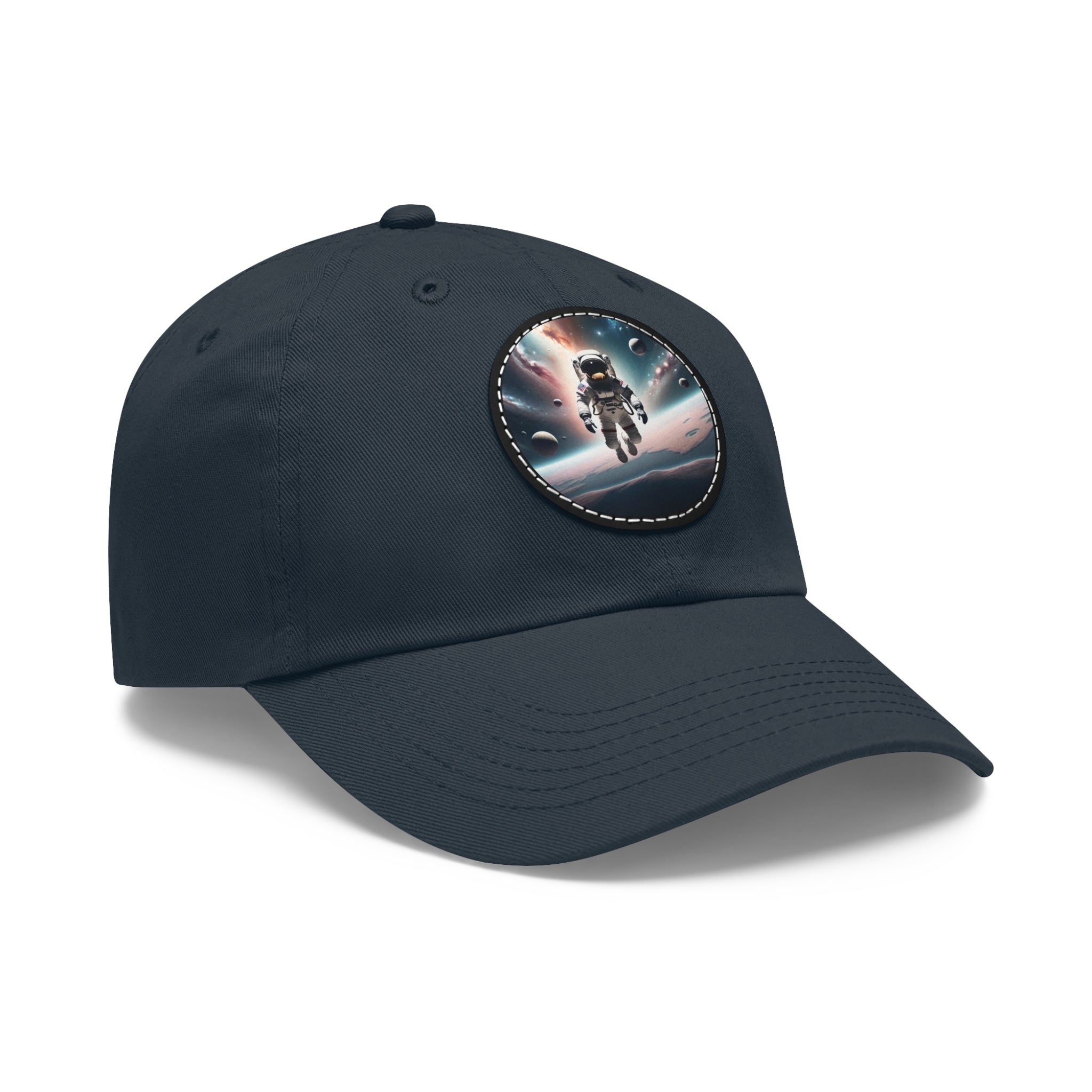 Wondrous hat with leather patch