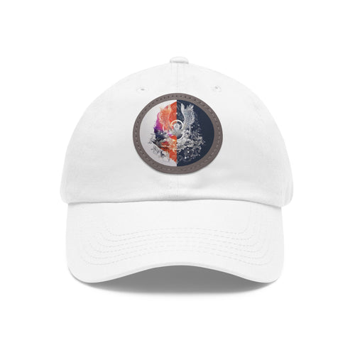 Angelic hat with leather patch