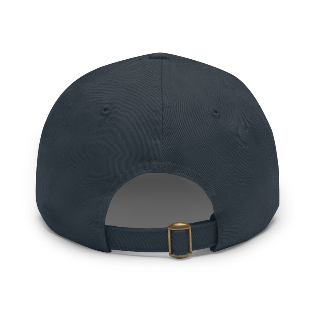 Quaint hat with leather patch