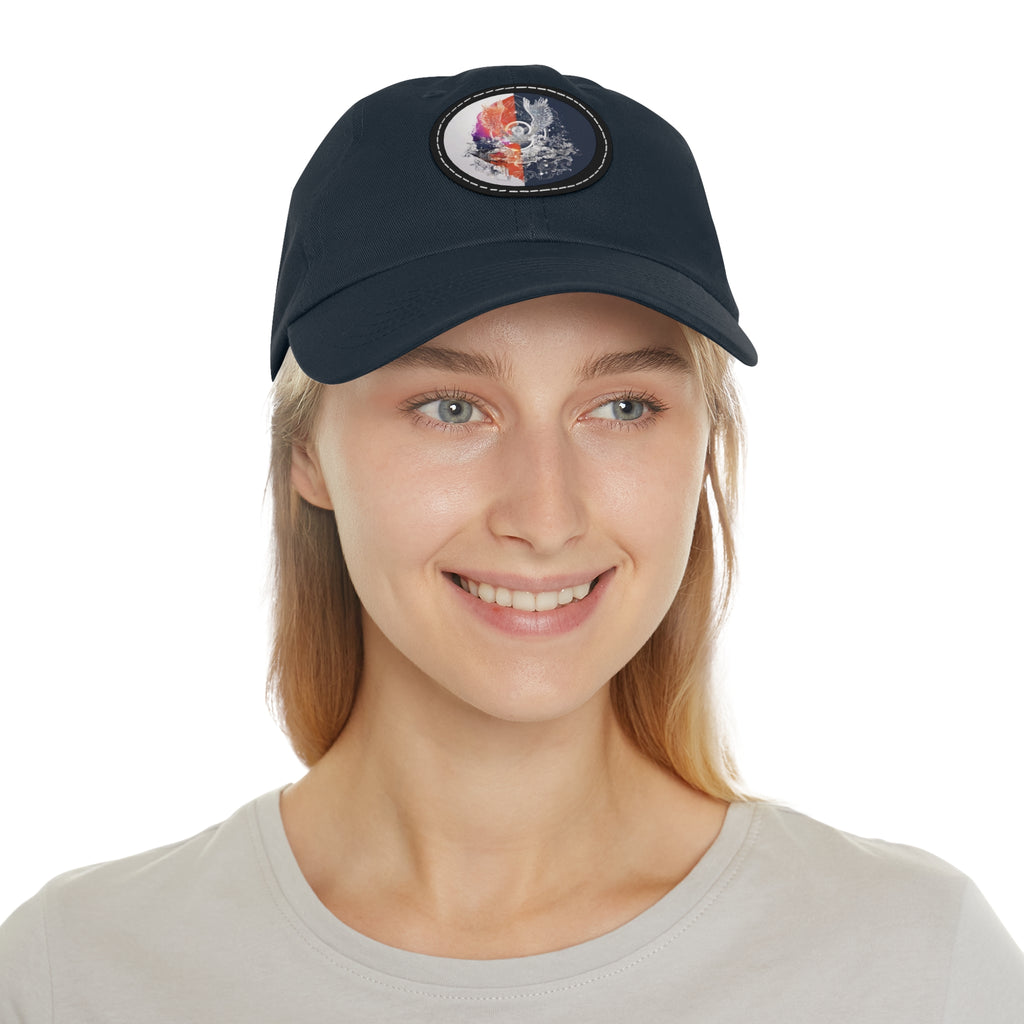 Angelic hat with leather patch