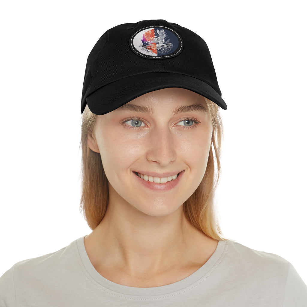 Angelic hat with leather patch