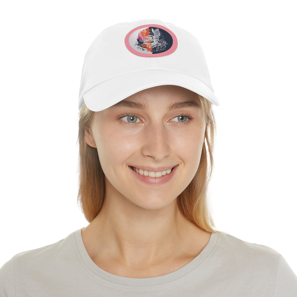 Angelic hat with leather patch