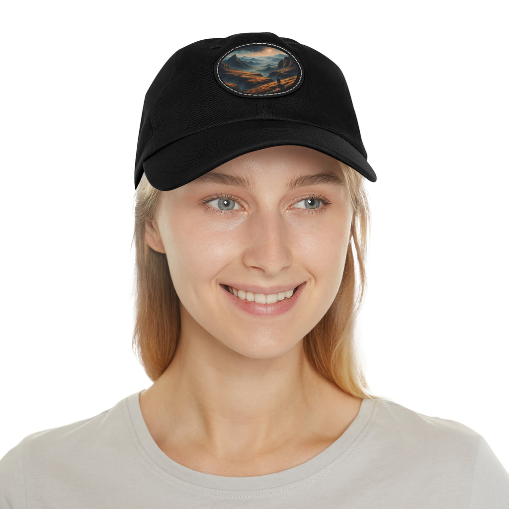 Relish hat with leather patch