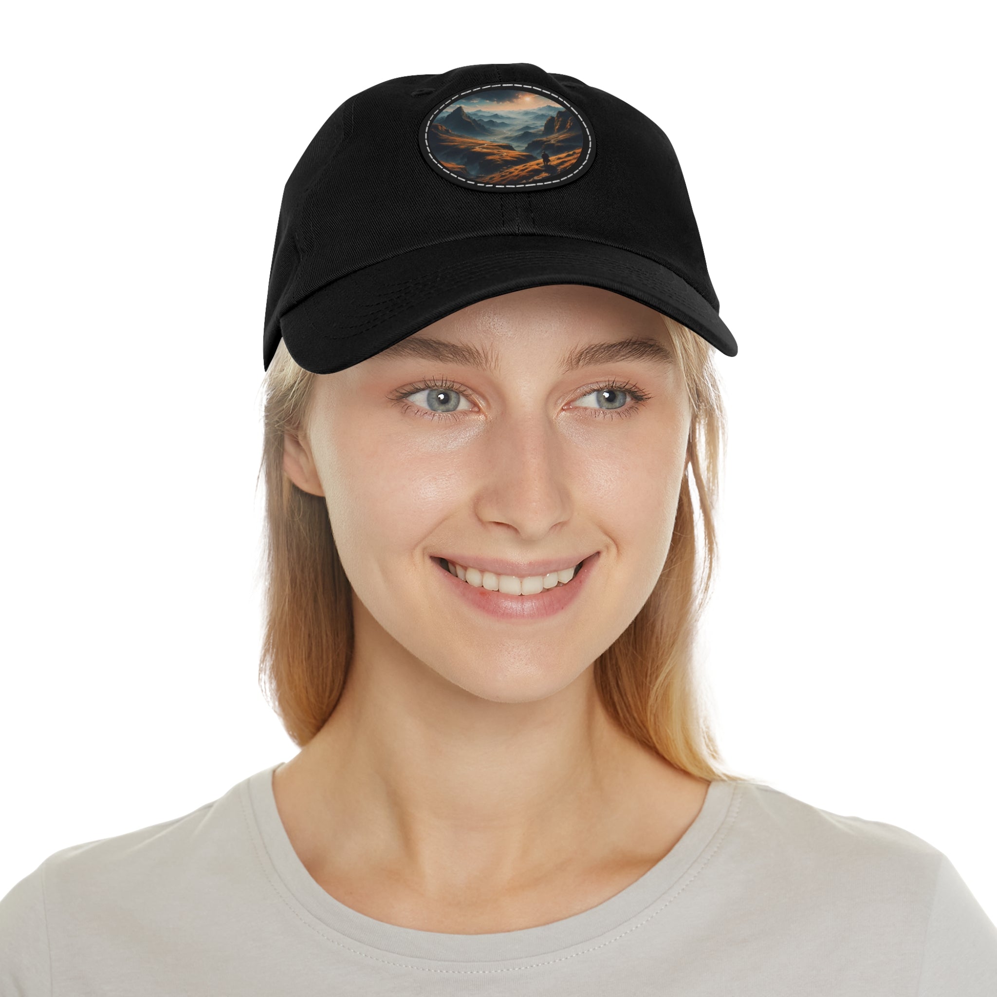 Relish hat with leather patch