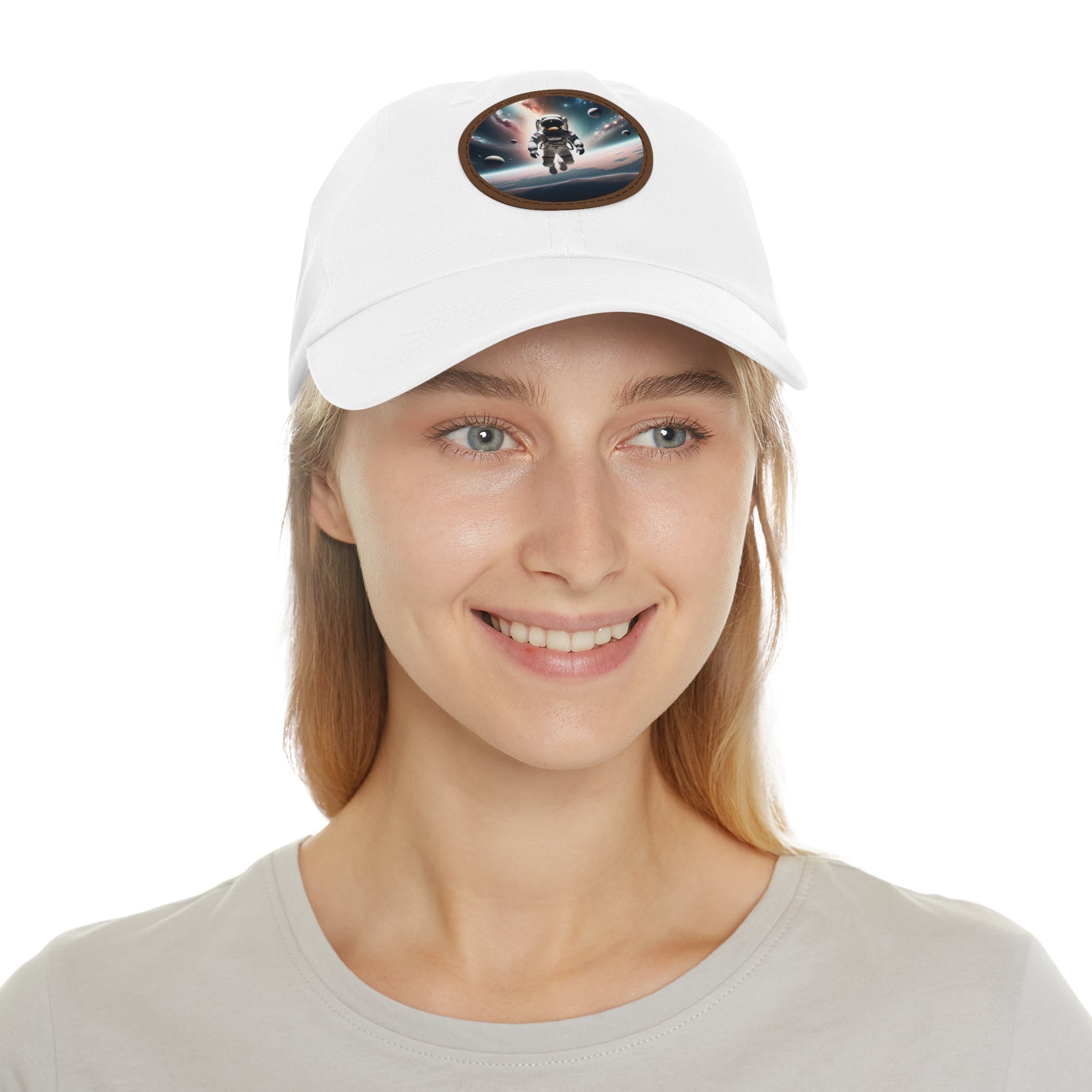 Wondrous hat with leather patch