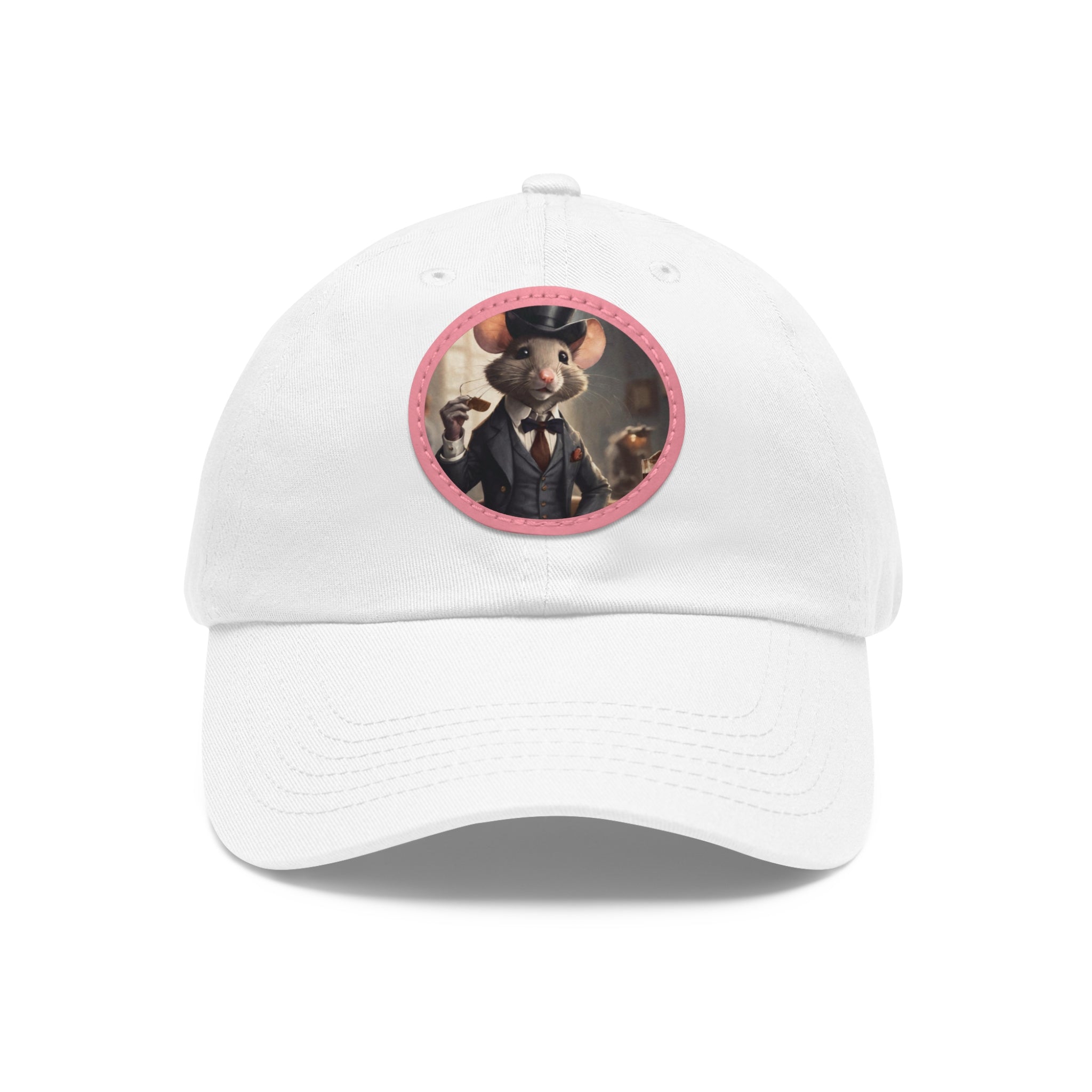 Quaint hat with leather patch