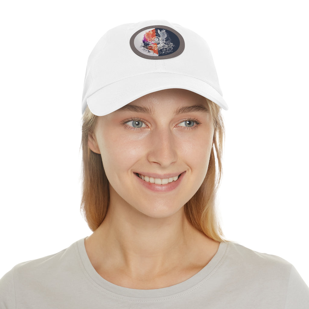Angelic hat with leather patch