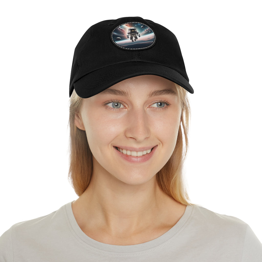 Wondrous hat with leather patch