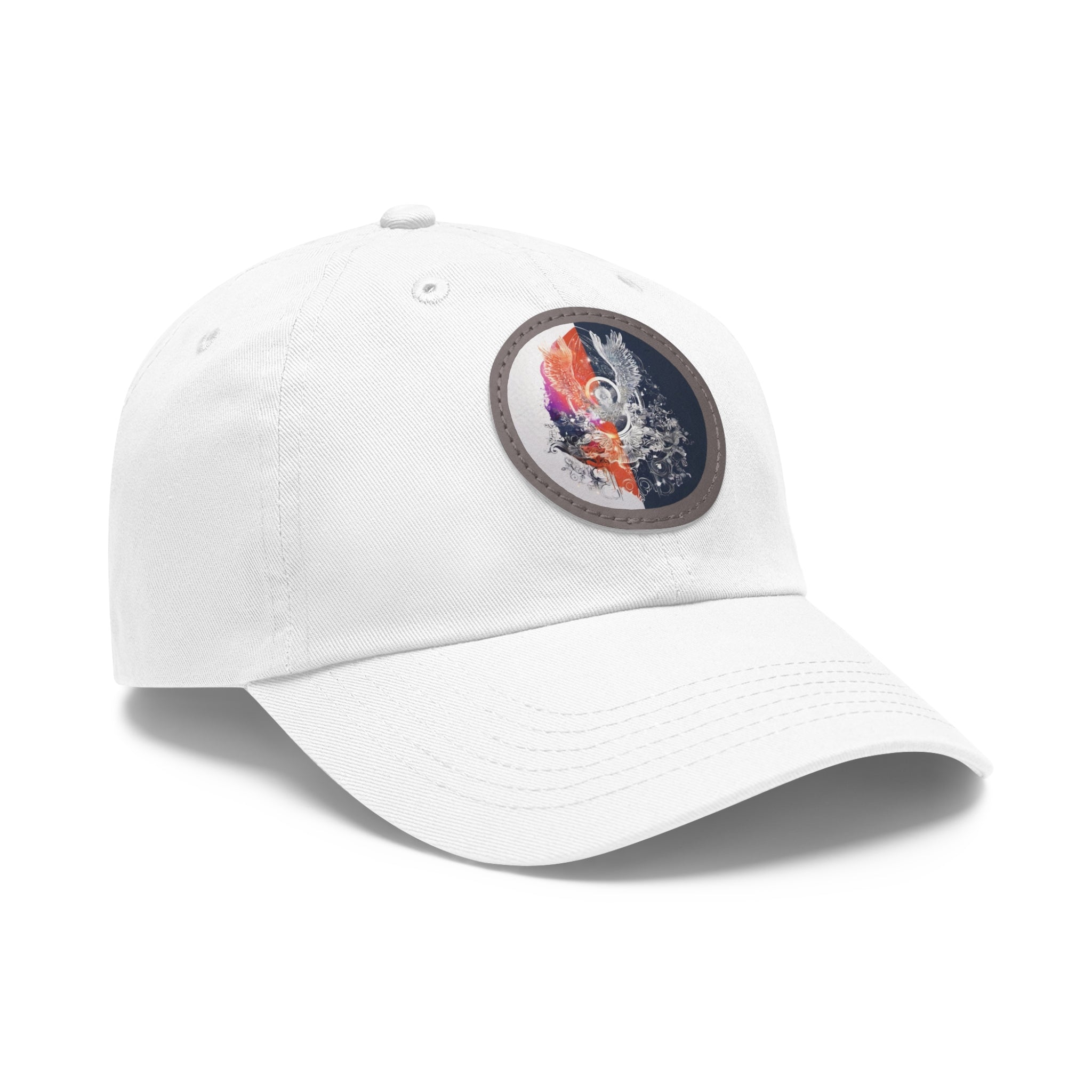 Angelic hat with leather patch